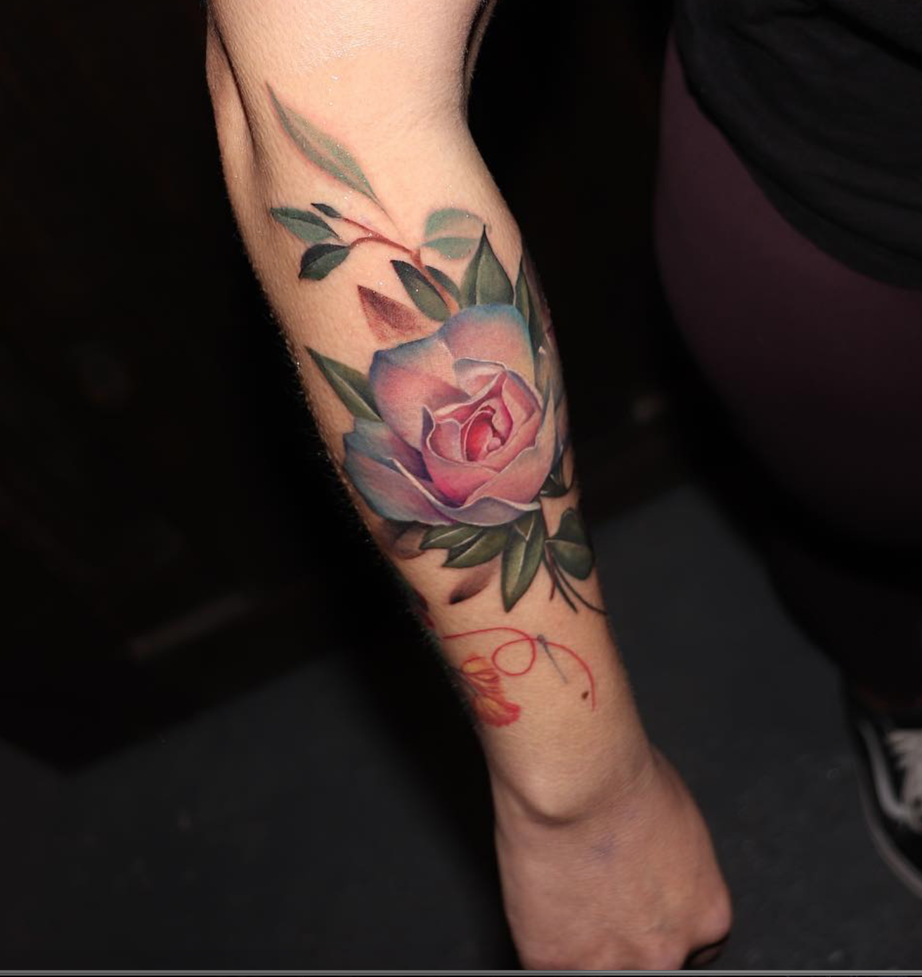 Anali De Laney rose tattoo