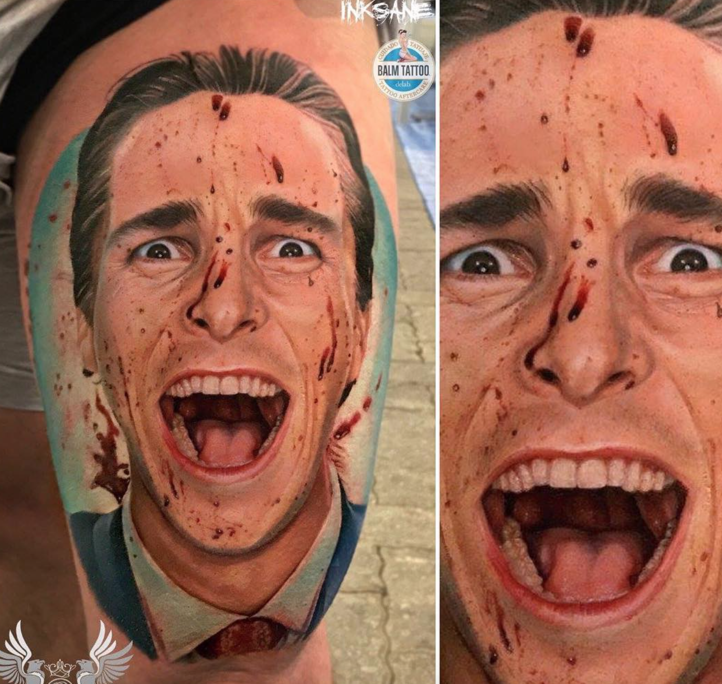 Claire Griffin Christian Bale tattoo