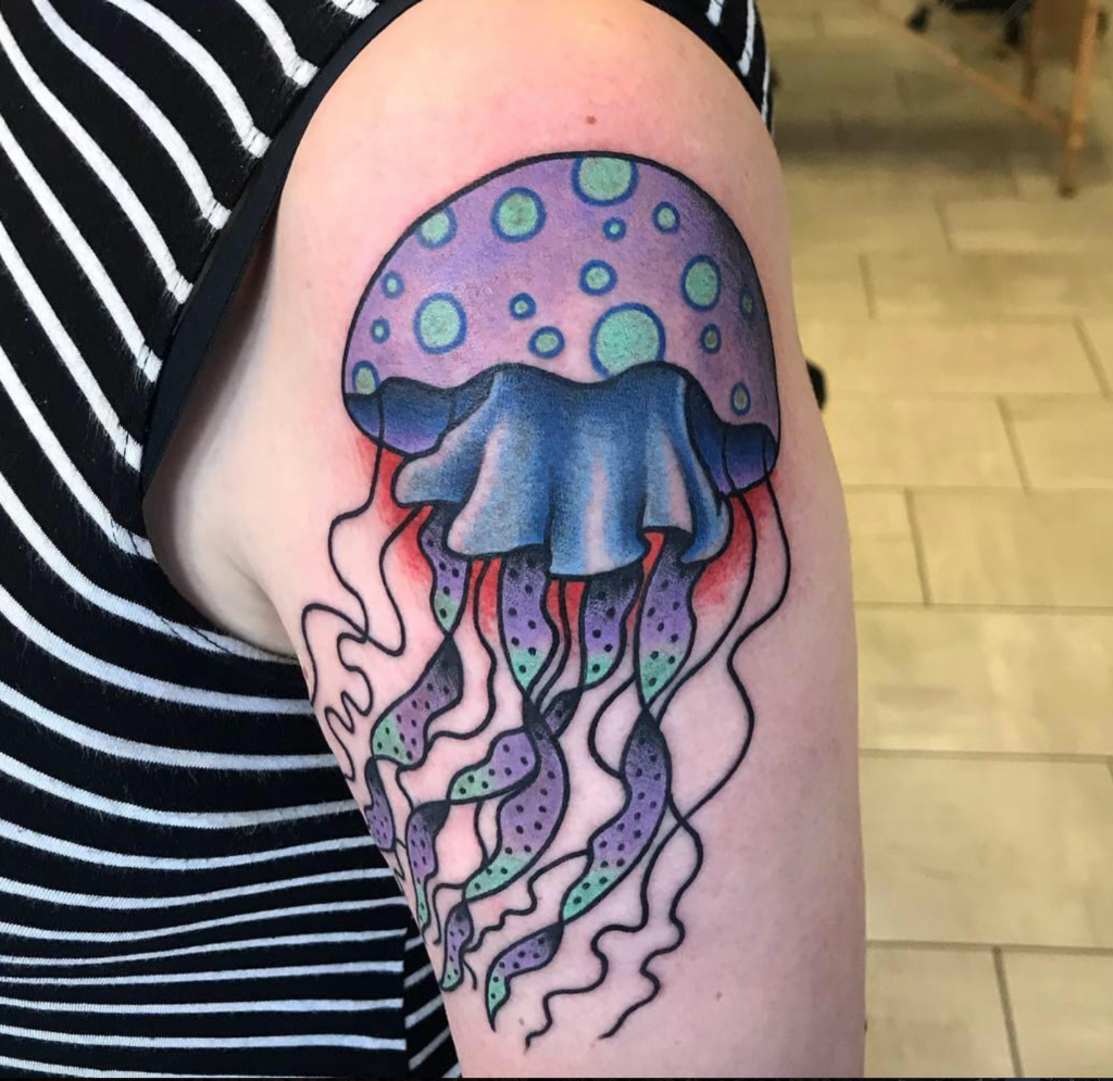 Jennifer Trok jellyfish tattoo