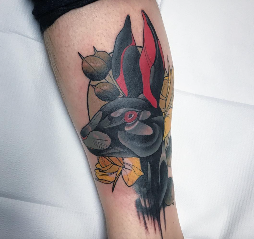 Carolyn Elaine rabbit tattoo