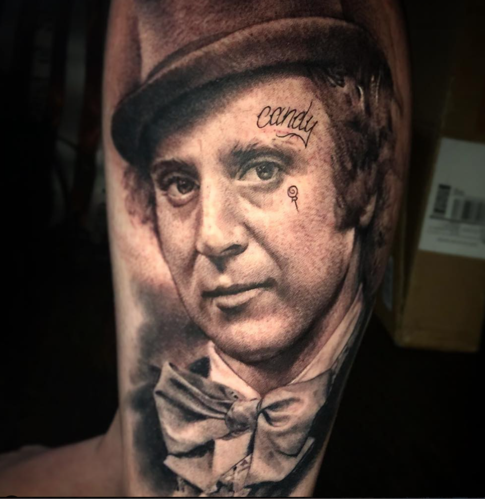 Deanna Smith Willy Wonka tattoo