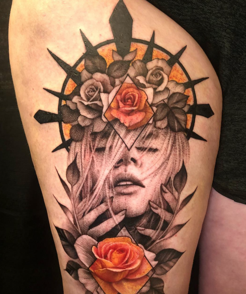 Deanna Smith portrait tattoo