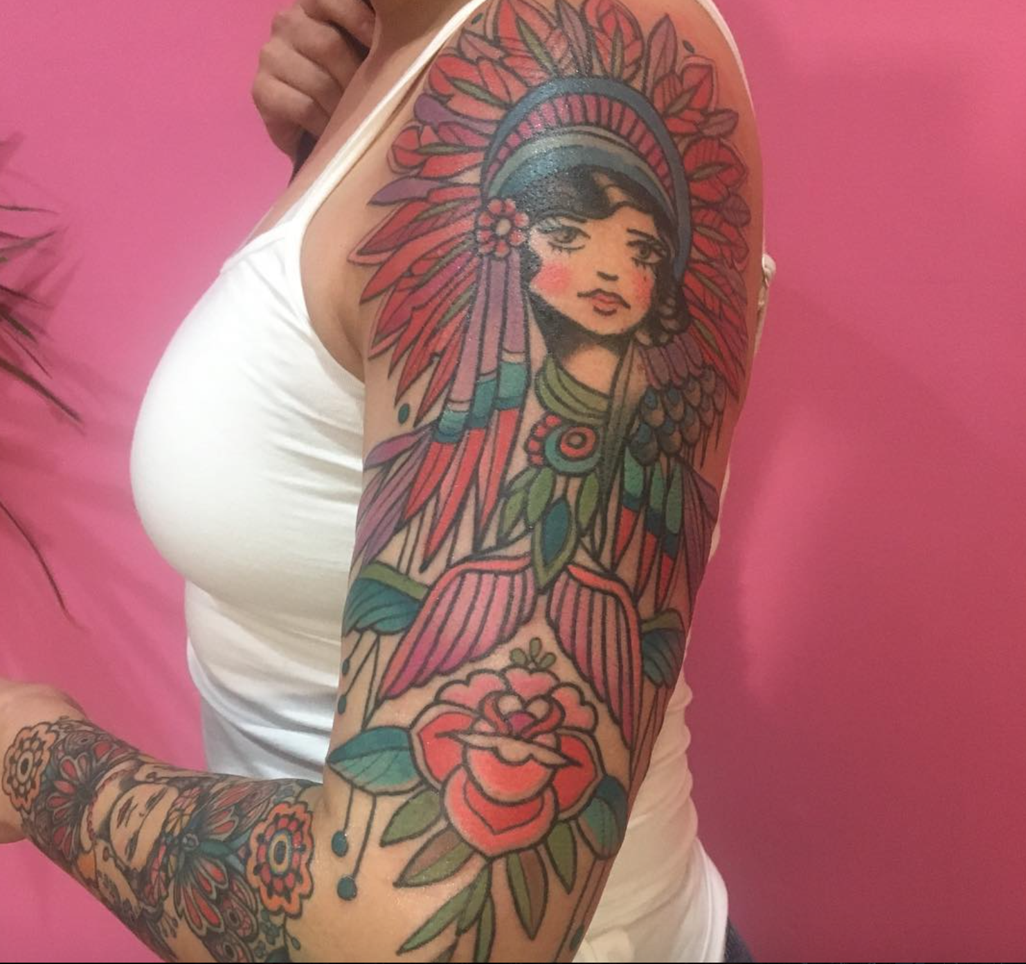 Emilie Robinson Native American tattoo
