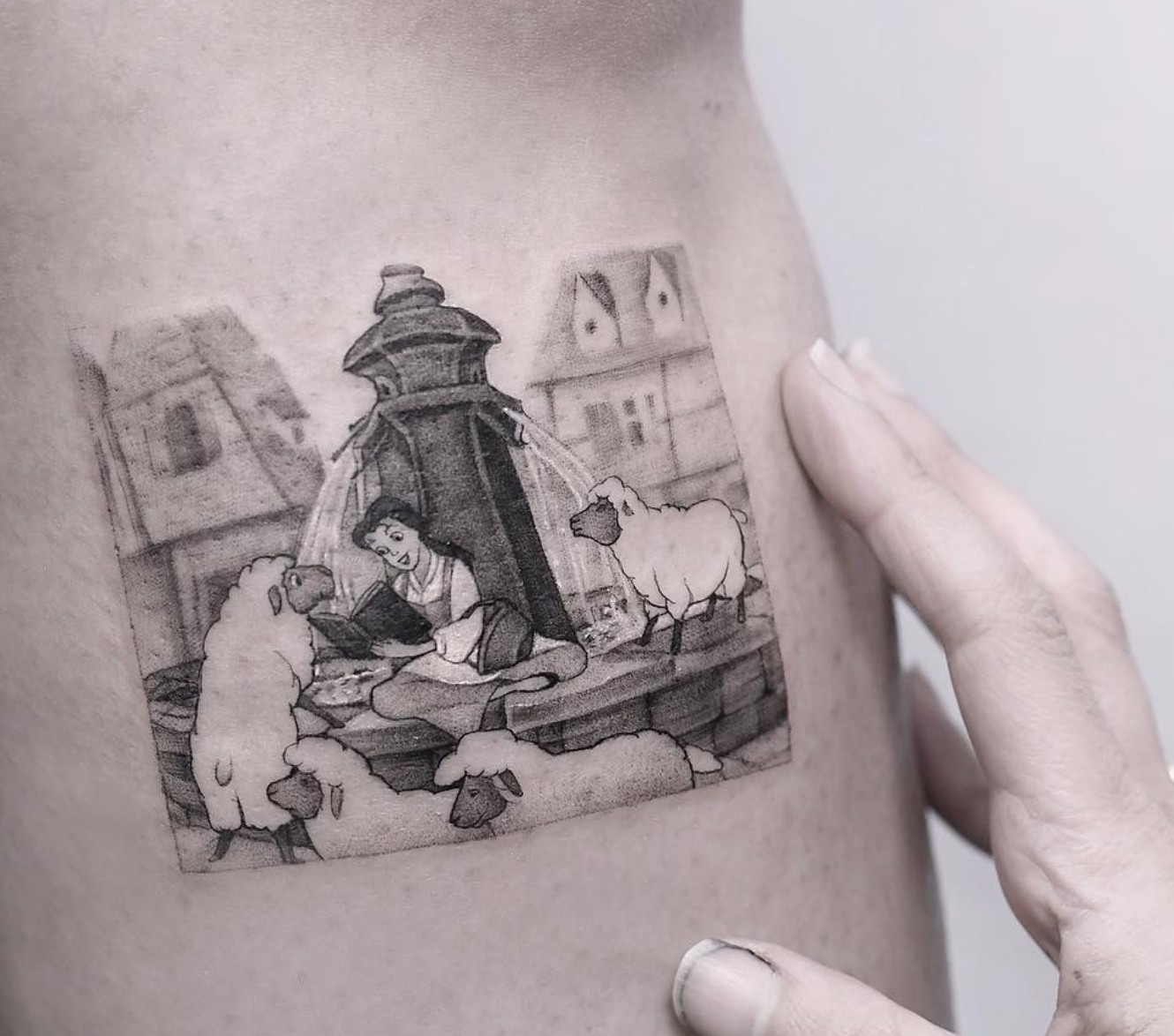 Edit Paints Beauty and the Beast Tattoo