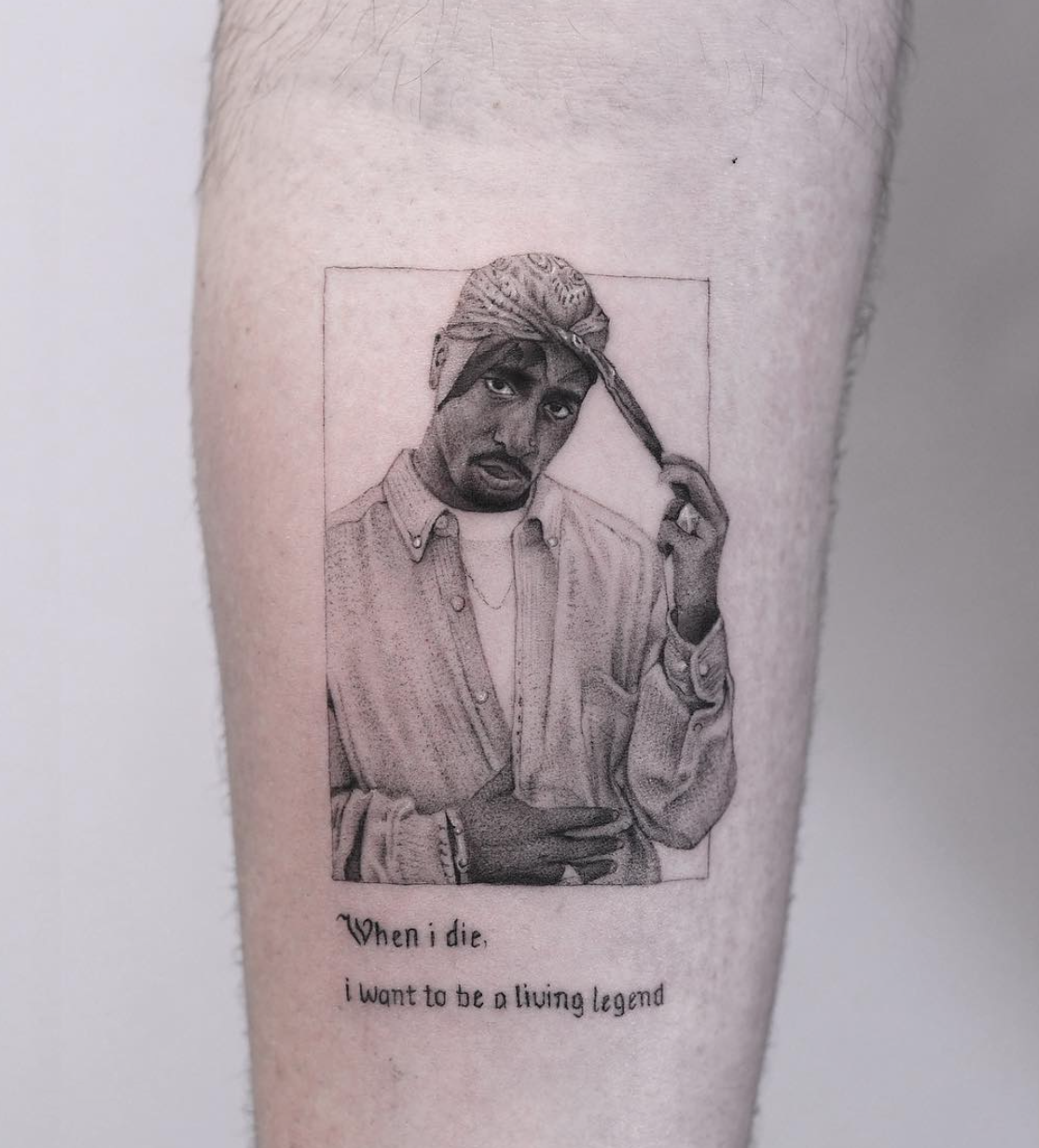 Edit Paints Tupac tattoo