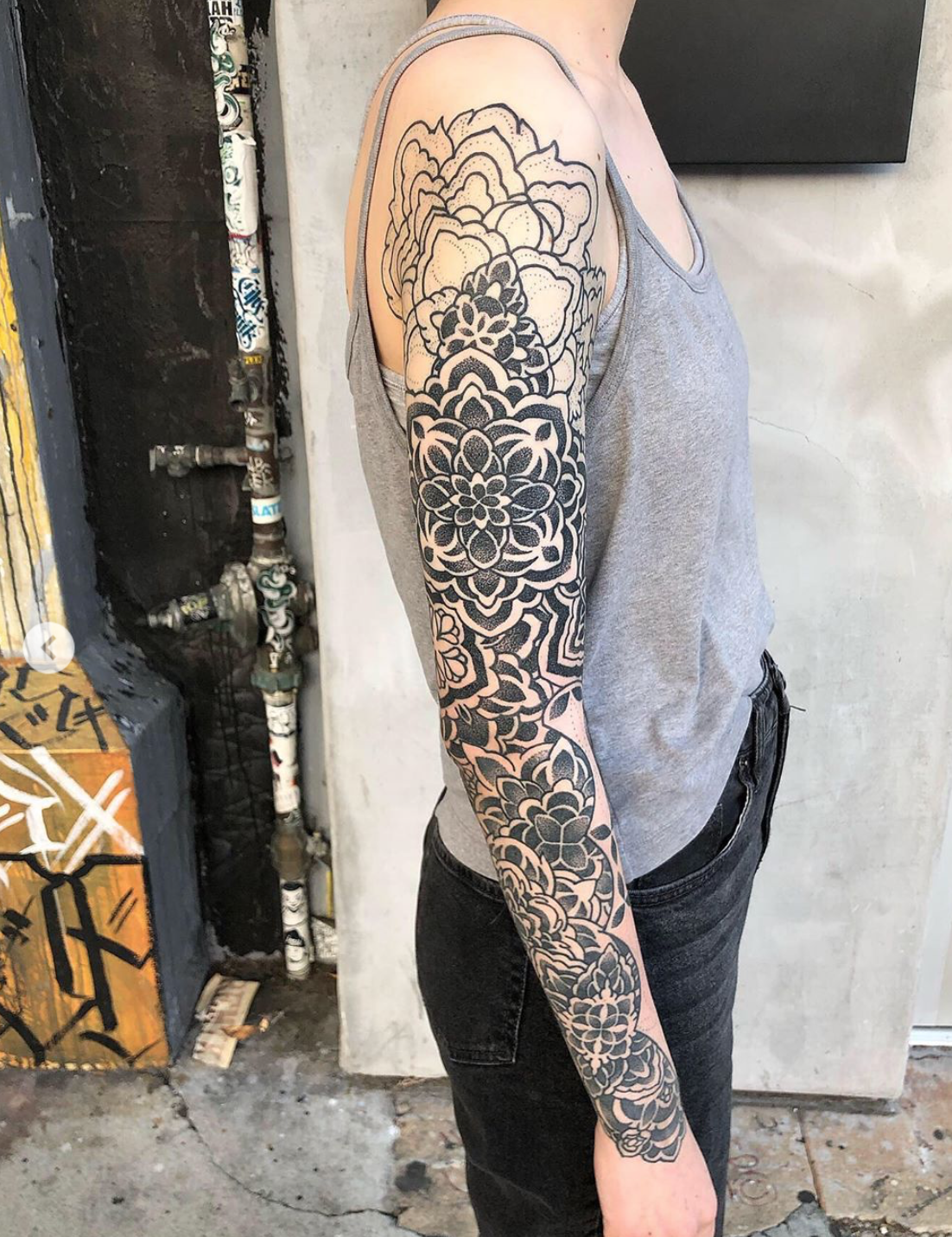 Sleeve tattoo by Grace Neutral