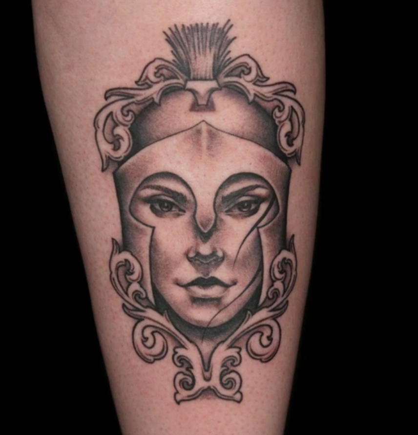 Athena tattoo by Dani Ryan