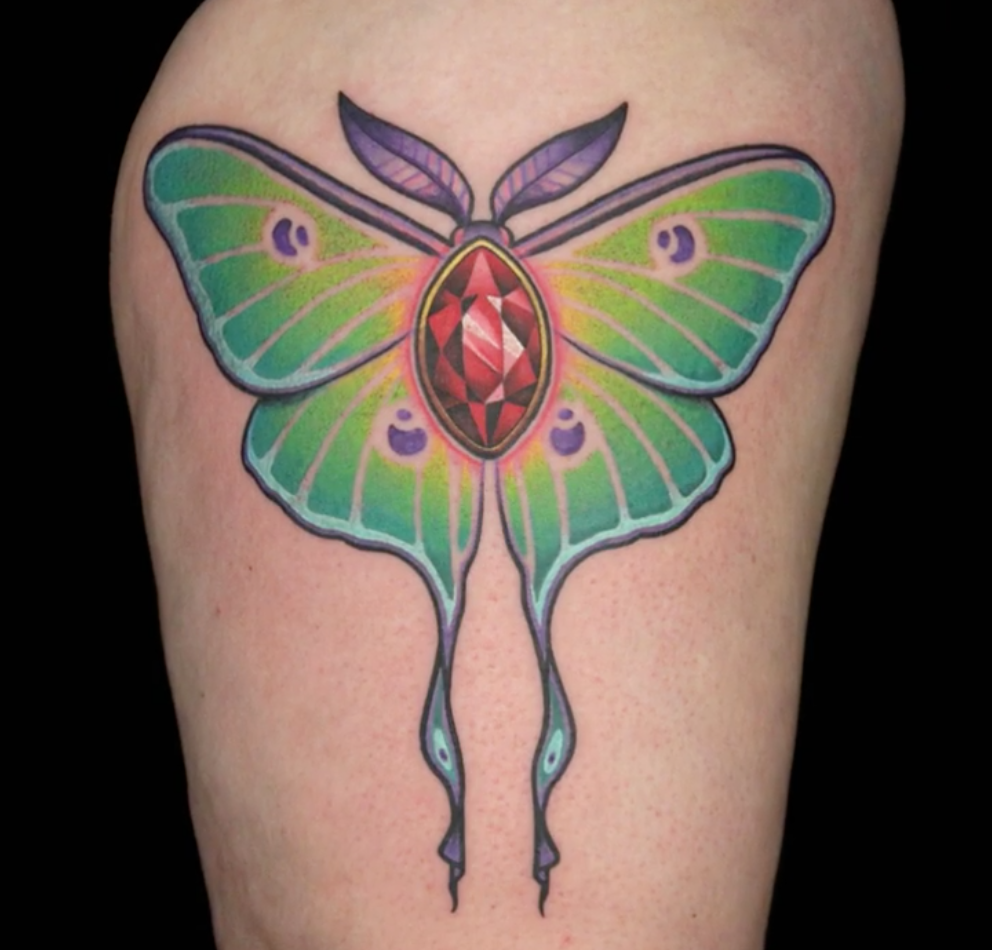 Gemstone moth by Laura Marie