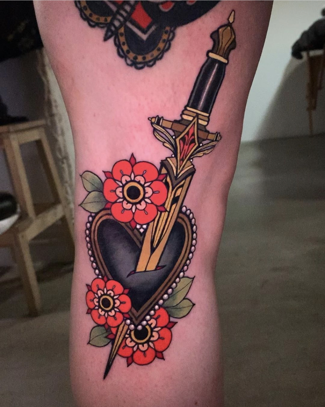 black heart and dagger by Solemn