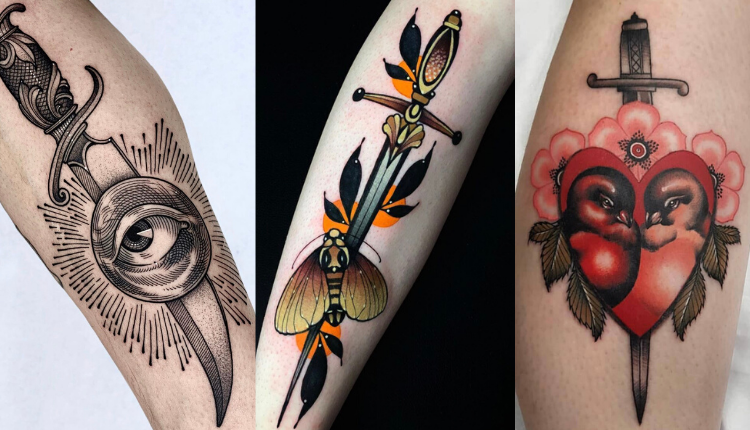17 Killer Dagger Tattoo Designs | Female Tattooers