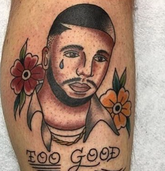 Drake tattoo by Jessamyn Pusatory